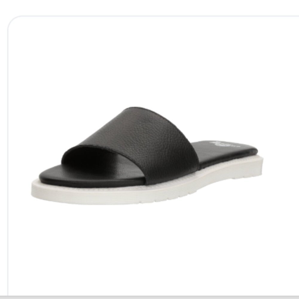 Dr. Martens Women's Cierra II Slide Sandals Size 6 Black Pebble Leather Comfort